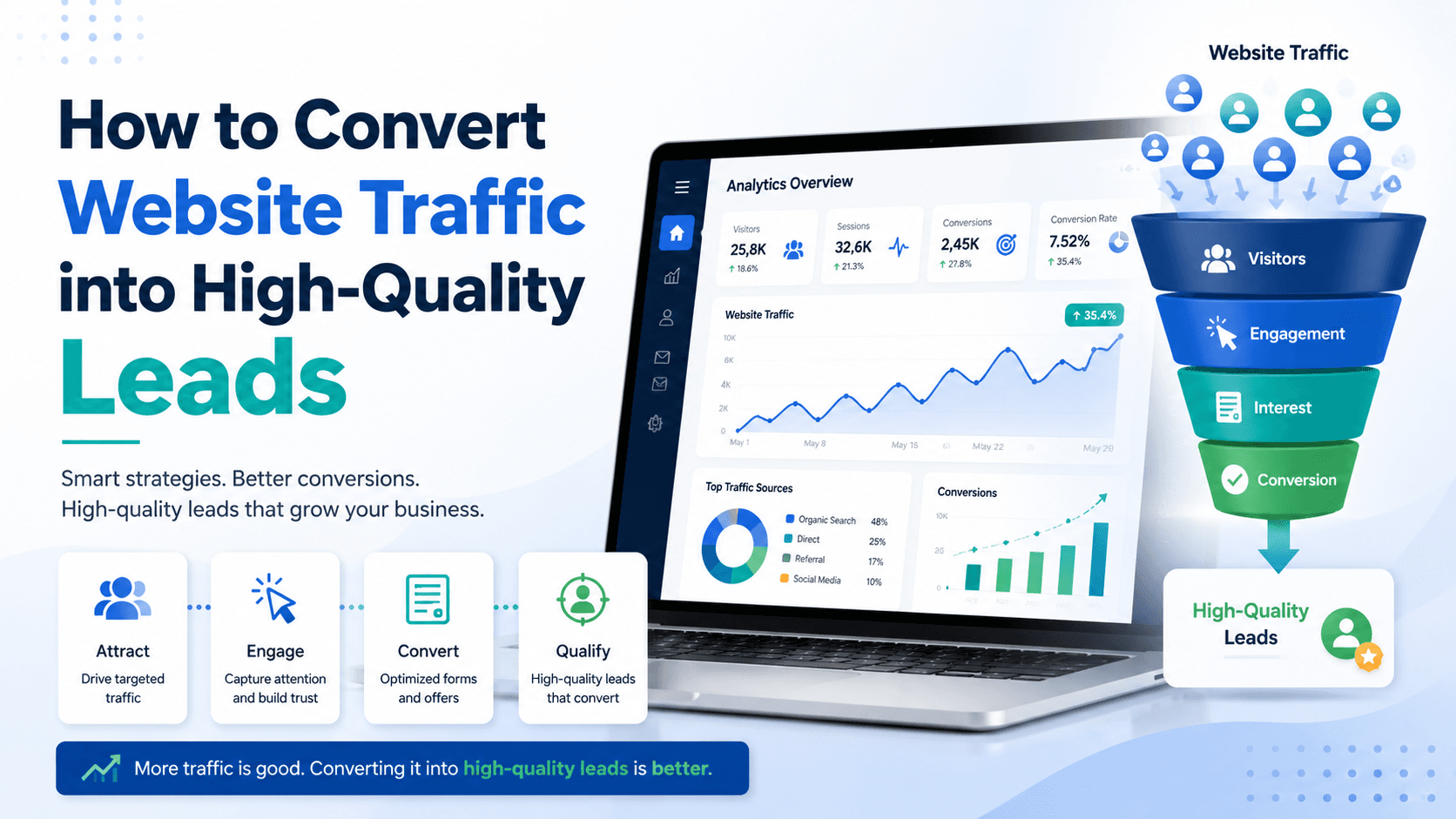 How to Convert Website Traffic into High-Quality Leads